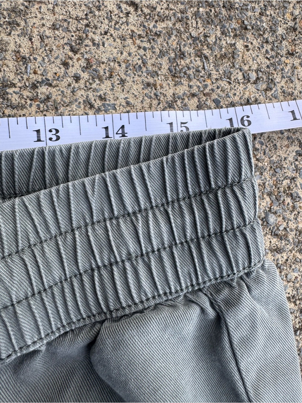 C&C California Olive Gray Drawstring Wide Leg Pants Large Boho Tencel Artsy - Picture 10 of 15